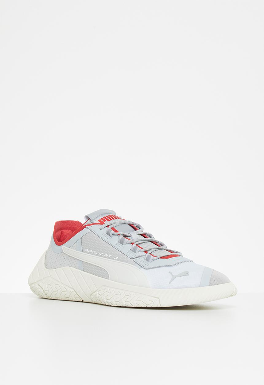 PUMA - Replicat-X suede tech motorsport shoes - grey violet-whisper white