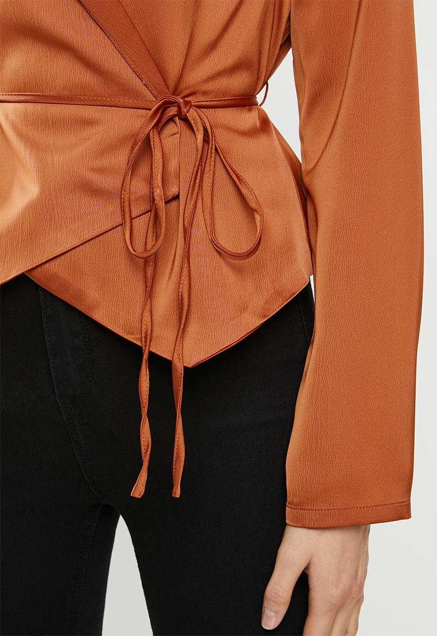 Glamorous - Satin jacket - rust