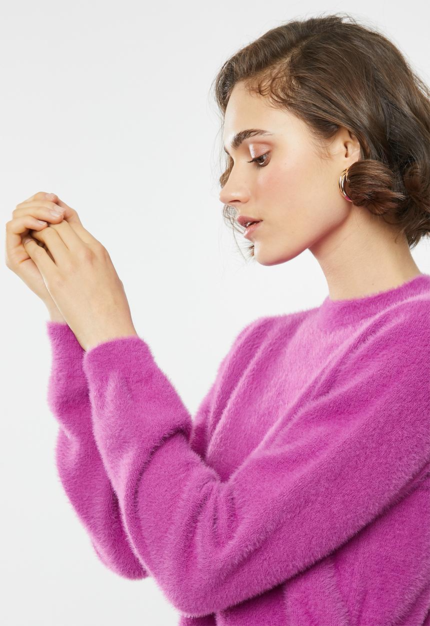 MANGO - Sweater olaf - purple