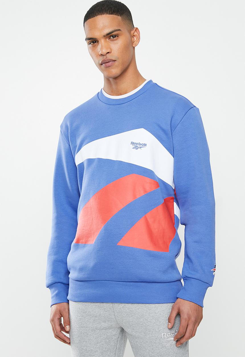 Reebok Classic - Classic gp intl crew sweatshirt - blue