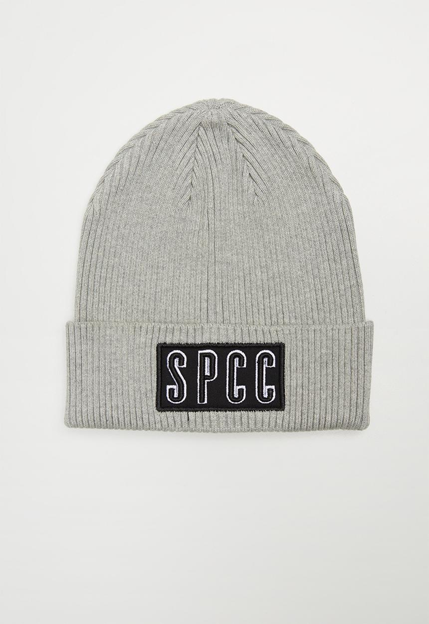 S.P.C.C - Belmont embroidered badge beanie - grey 