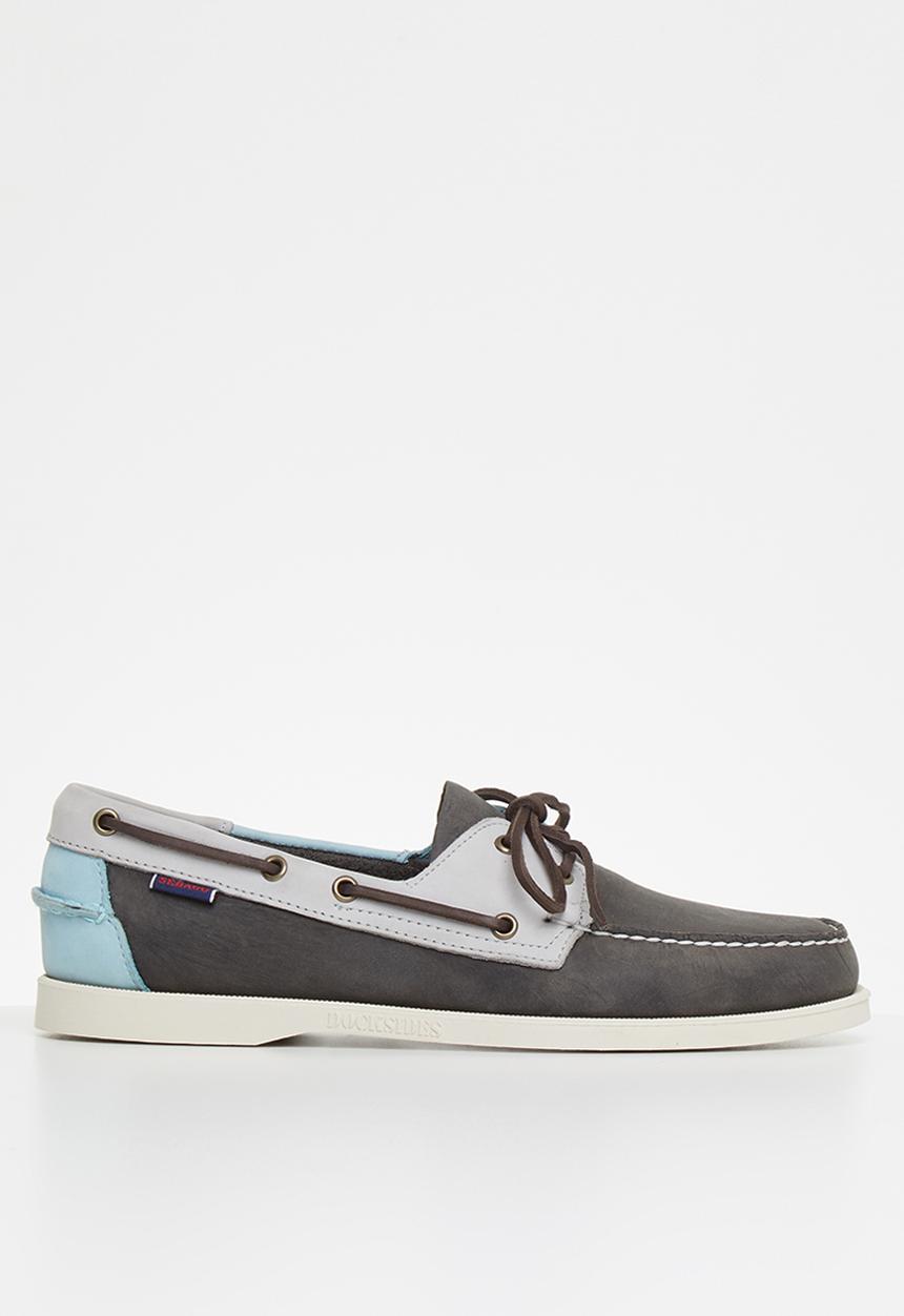 Sebago - Portland millstone - dark grey / light grey / turquoise