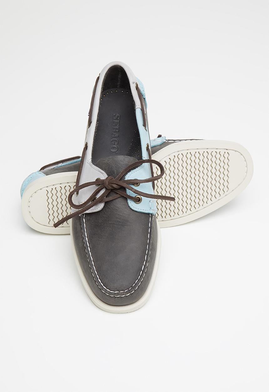 Sebago - Portland millstone - dark grey / light grey / turquoise
