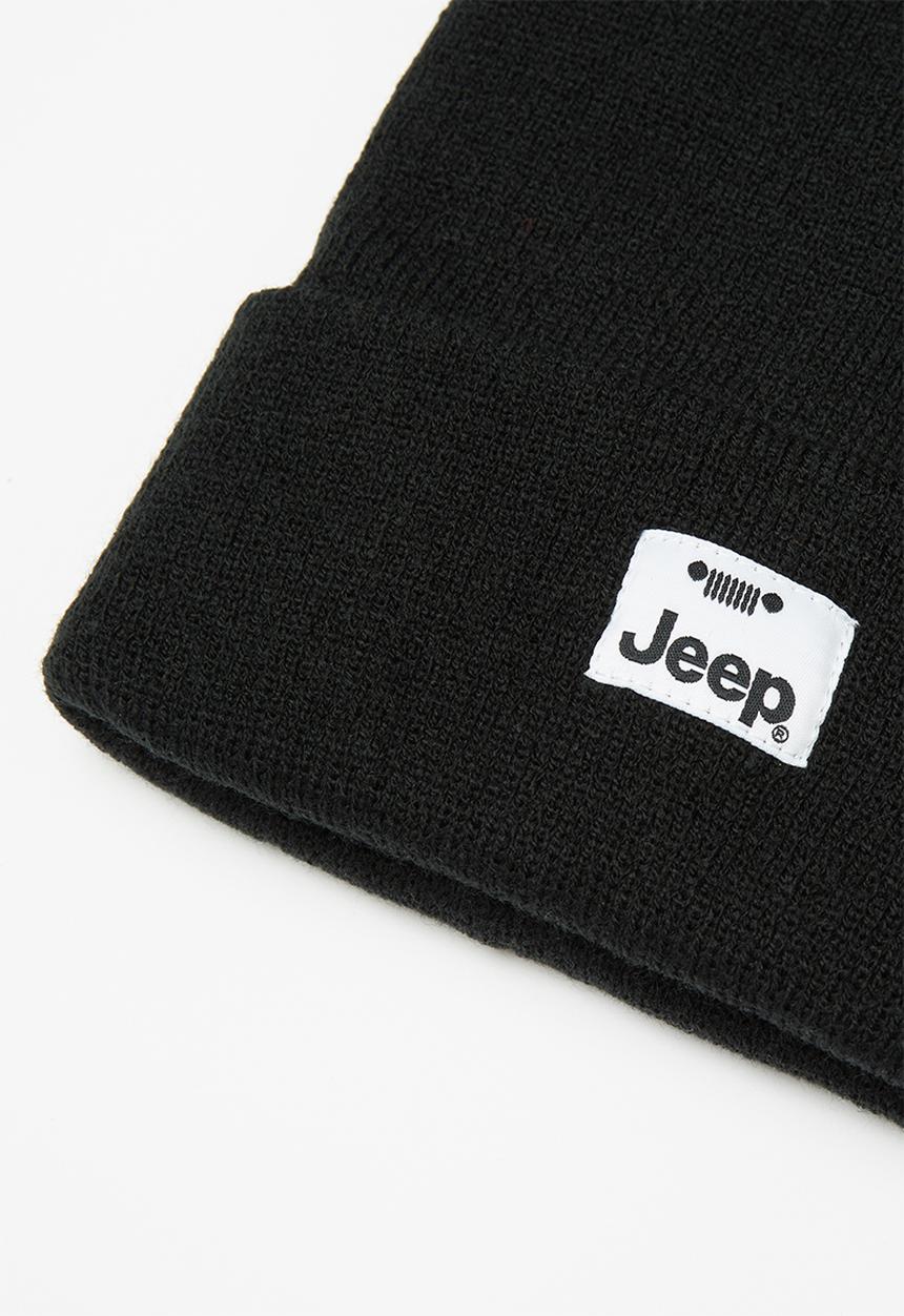 JEEP - Jeep knitted beanie - black