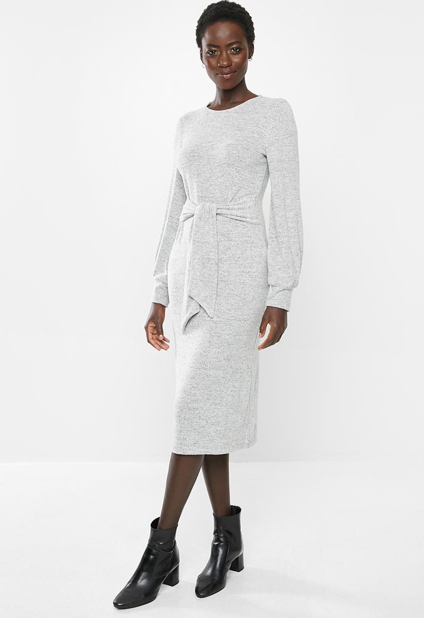 MILLA - Cut & sew tie dress - grey 