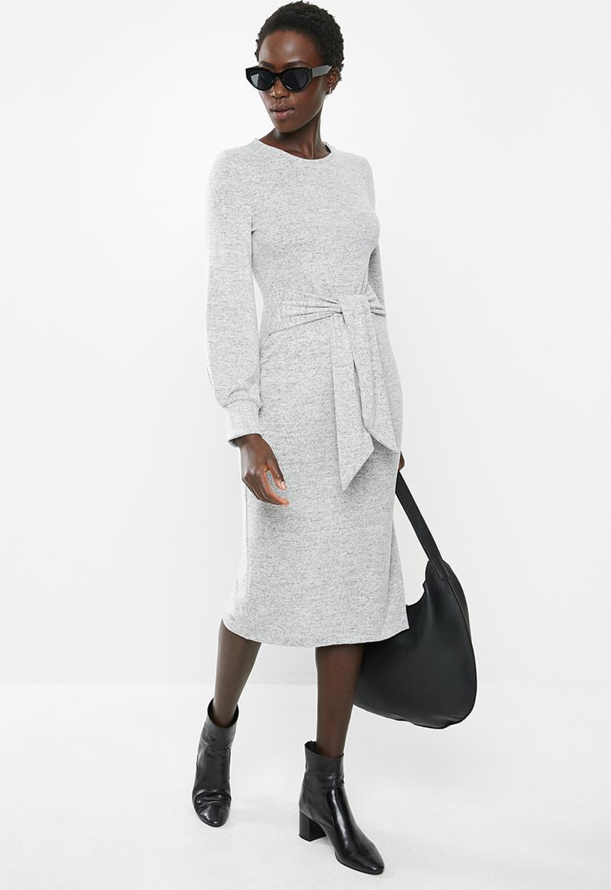 MILLA - Cut & sew tie dress - grey 