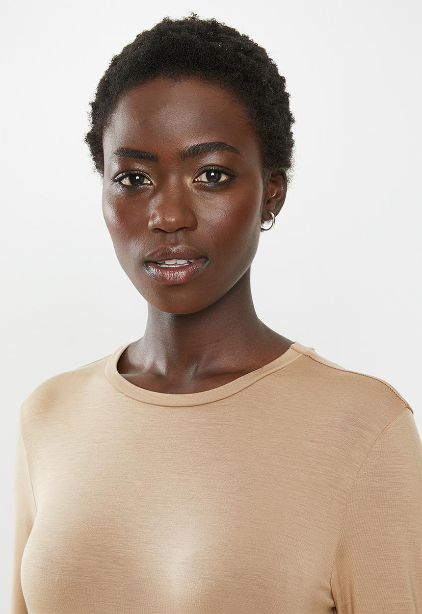 POLO - Bianca long sleeve luxe stretch tee - beige 