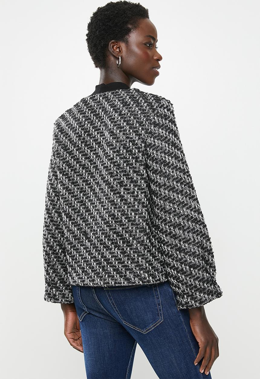 edit - Tweed jacket - black