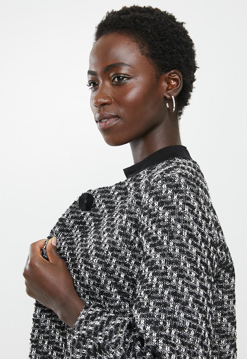 edit - Tweed jacket - black