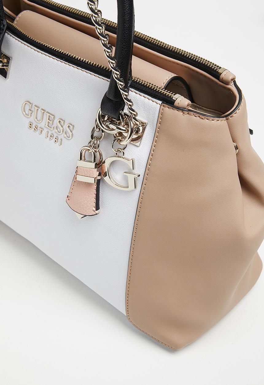 GUESS - Holly status carryall - white & beige 