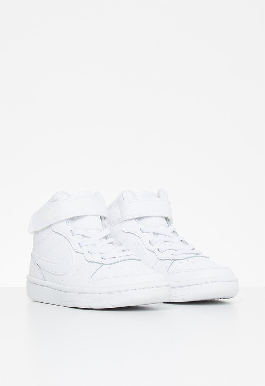 Nike - Boys nike court borough mid 2 - white