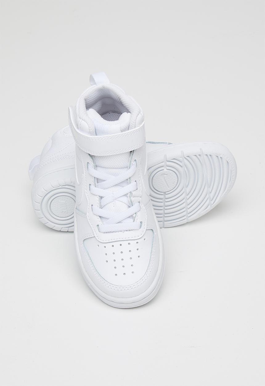 Nike - Boys nike court borough mid 2 - white