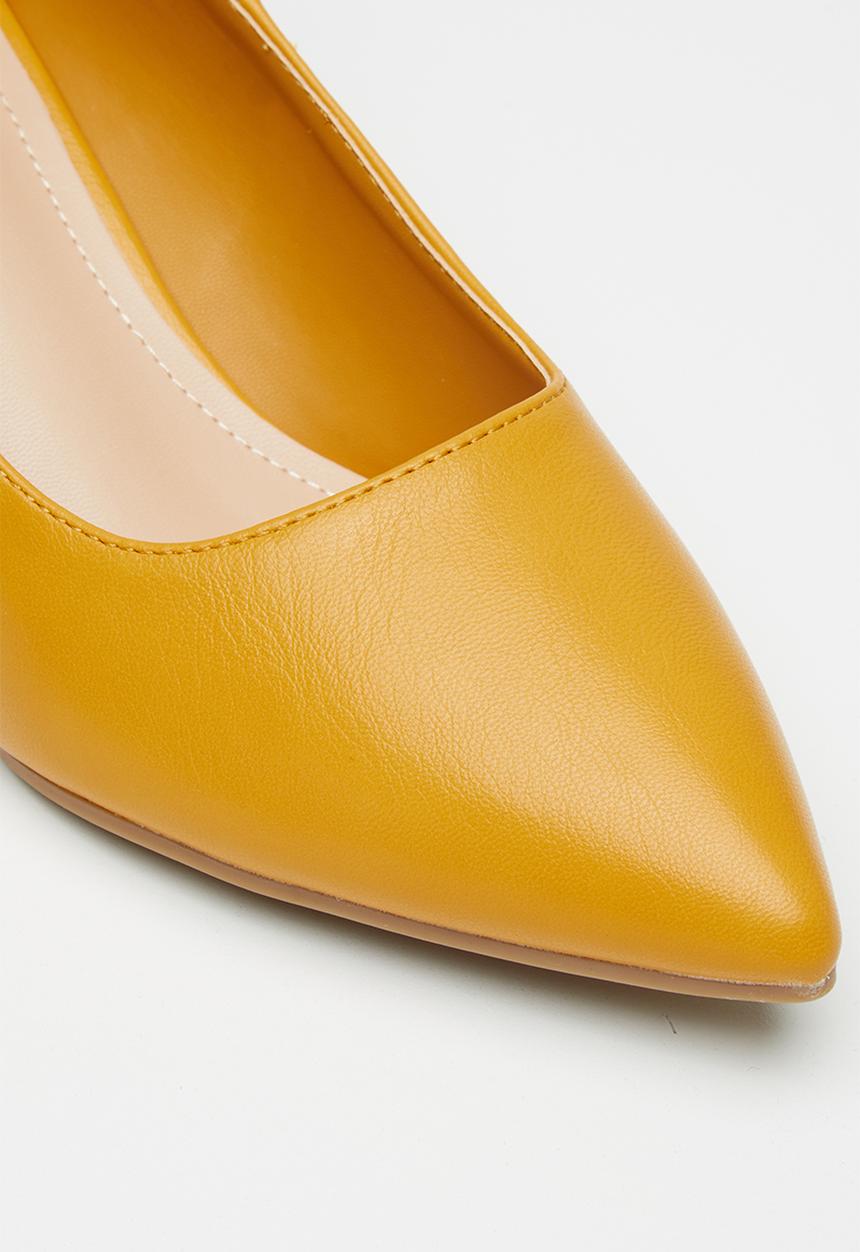 Jada - Brush pu heel - yellow 