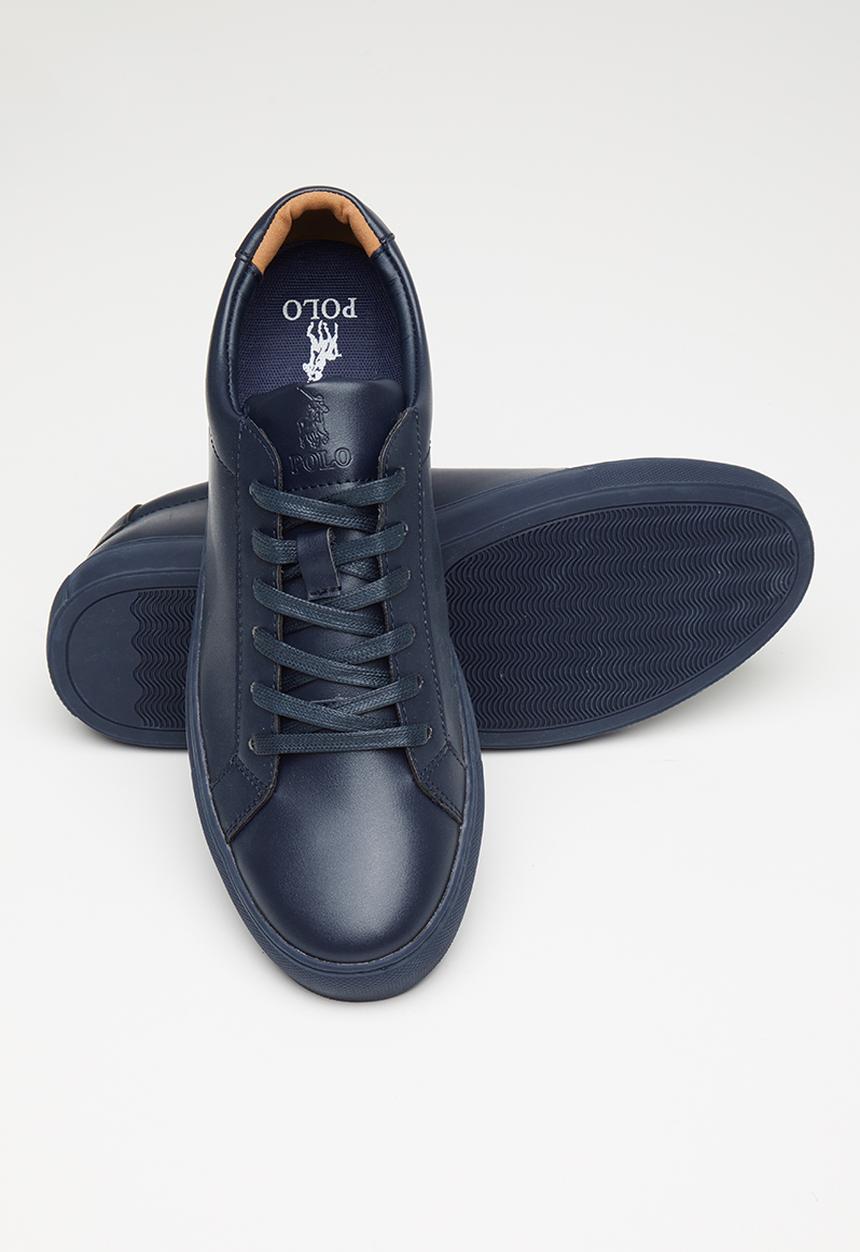 POLO - David plain vamp sneaker - navy