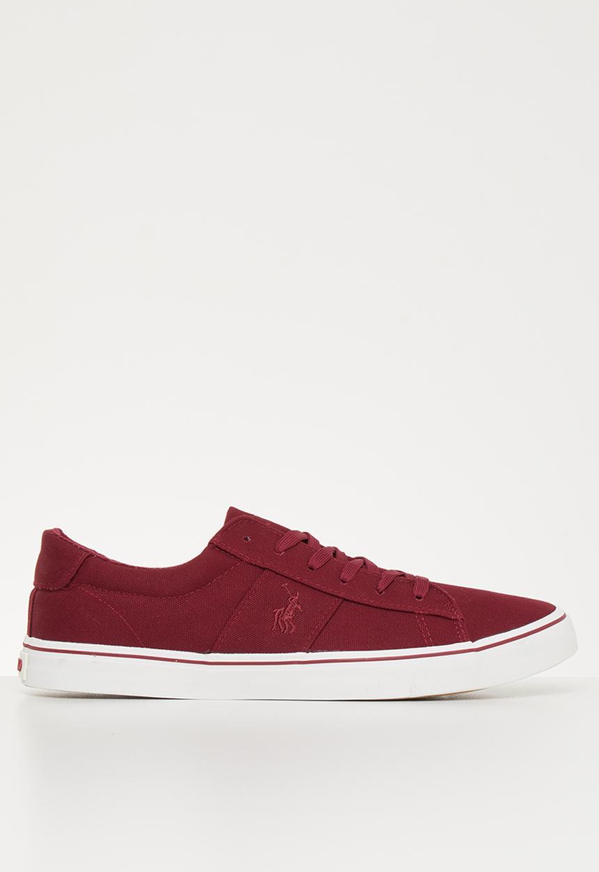 POLO - London canvas sneaker - burgundy
