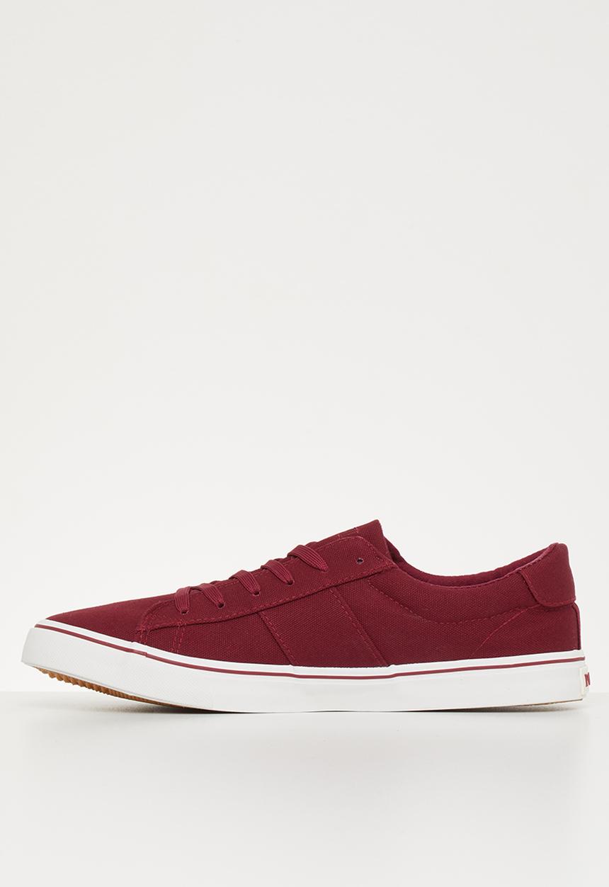 POLO - London canvas sneaker - burgundy