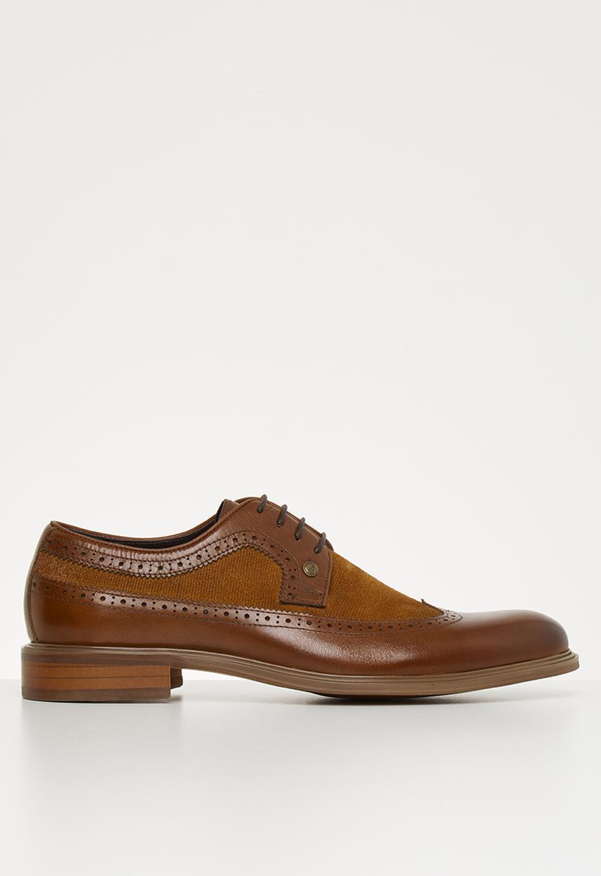 POLO - Dean leather/suede lace up - brown 