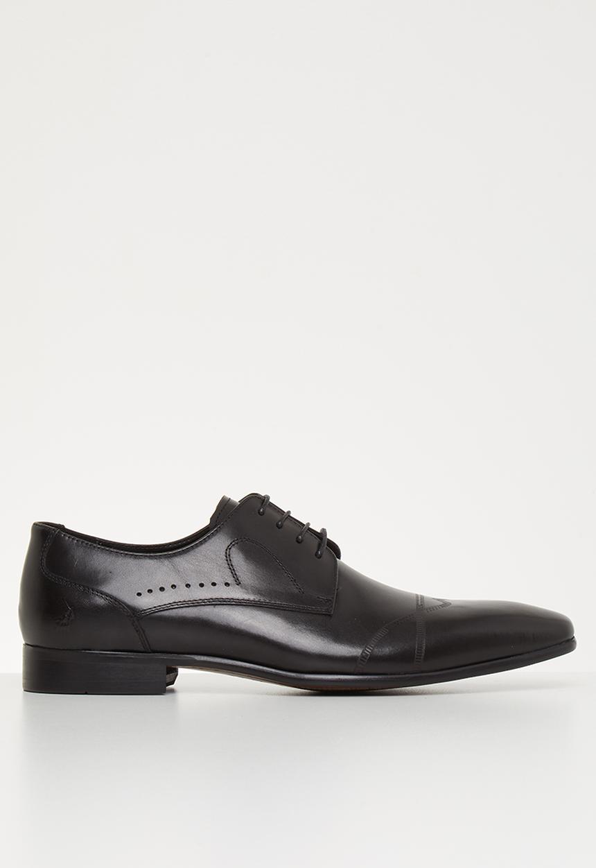 POLO - Danny wingcap lace up formal - black