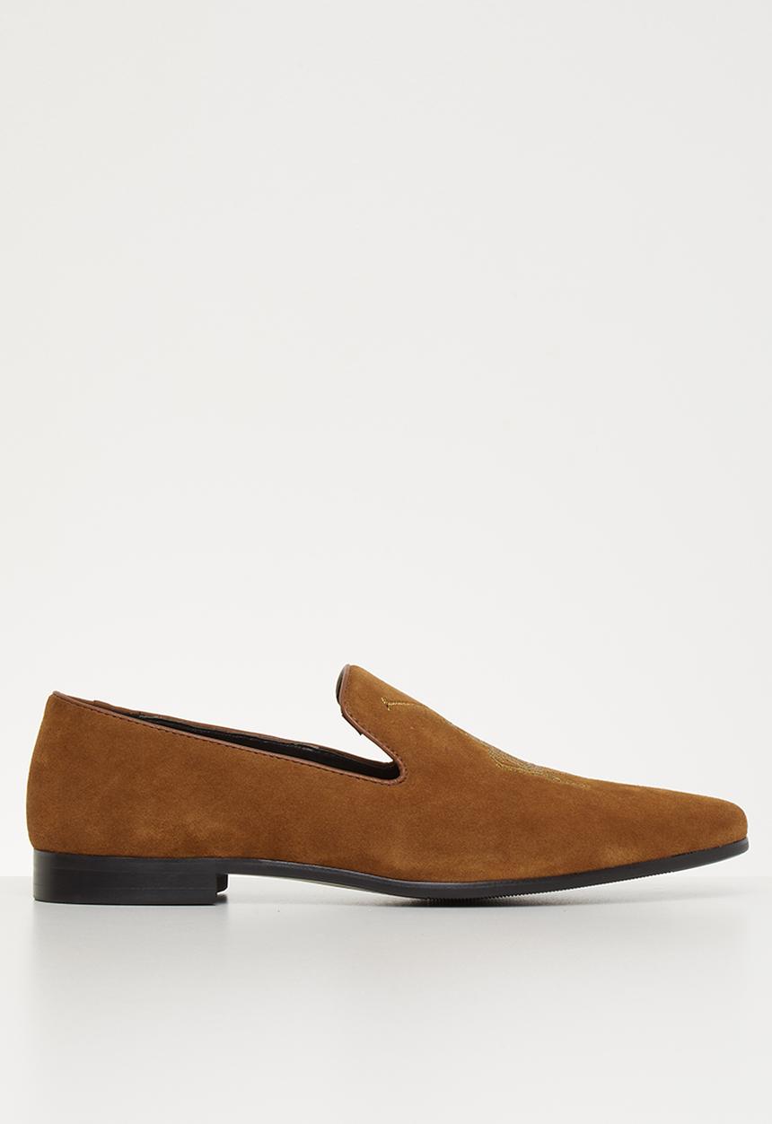 POLO - Jacob suede pony slip on - tan