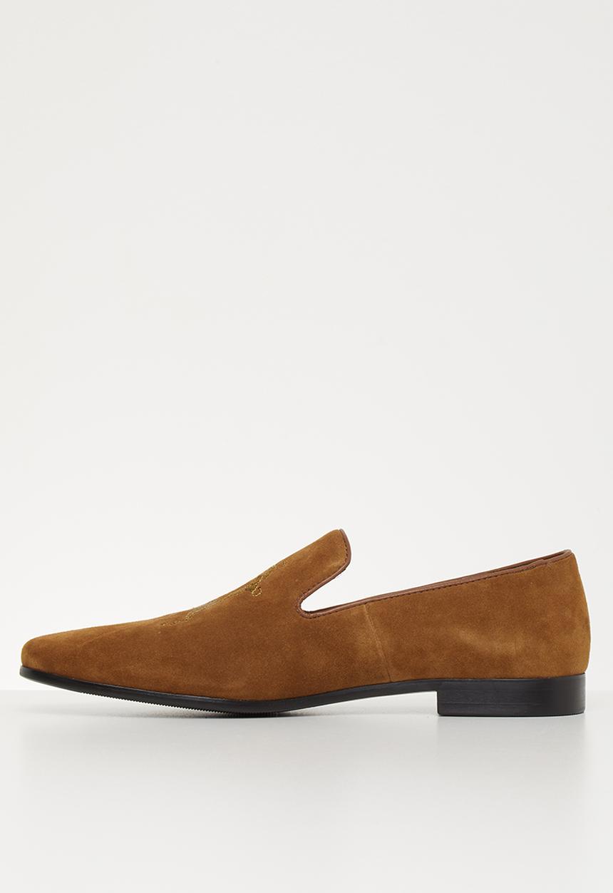POLO - Jacob suede pony slip on - tan