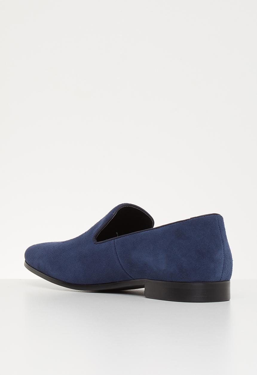 POLO - Jacob suede pony slip on - navy