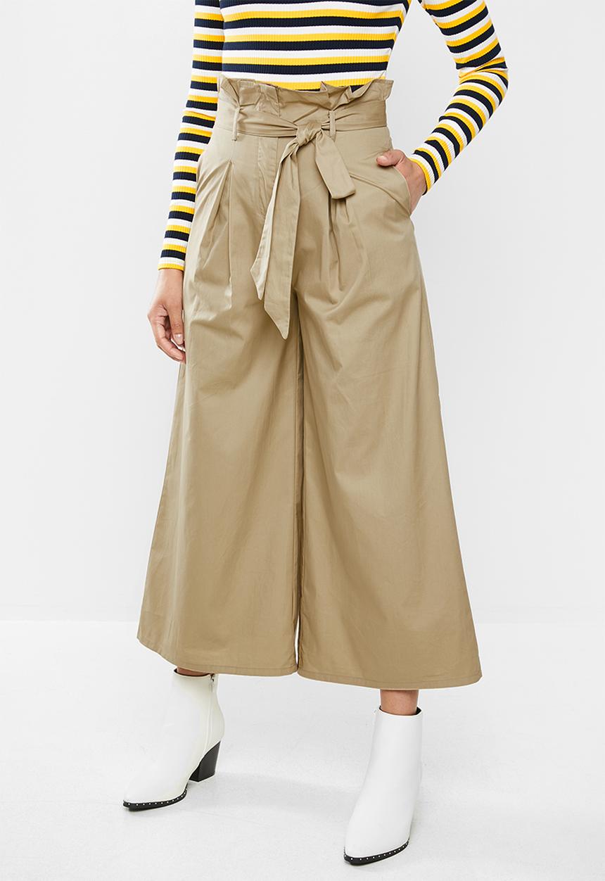 Glamorous - Wide leg trouser - stone