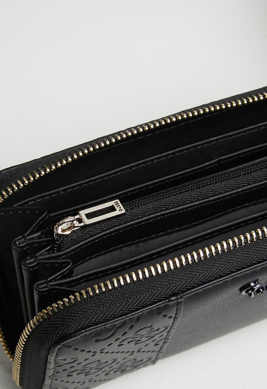 GUESS - Wilder slg large zip around - black