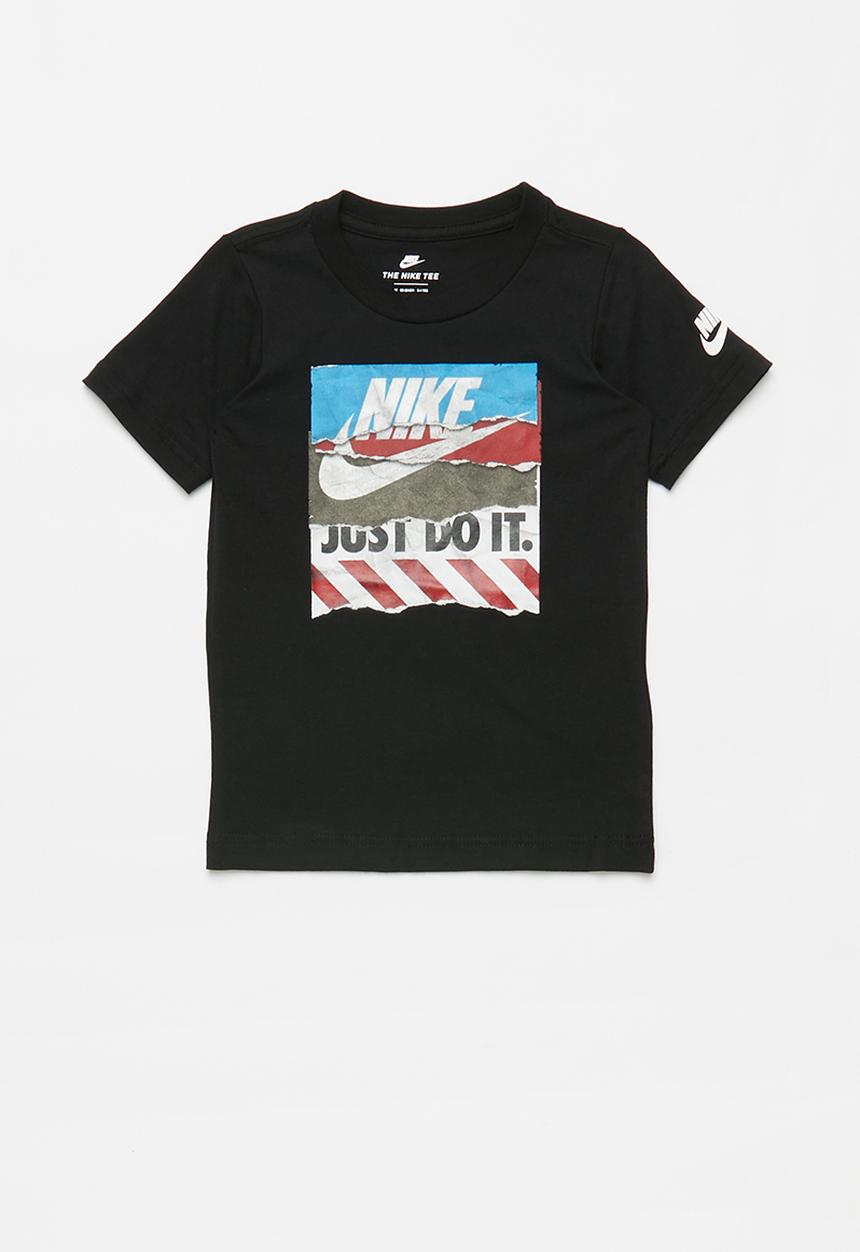 Nike - Nike boys shoe box tears short sleeve tee - black