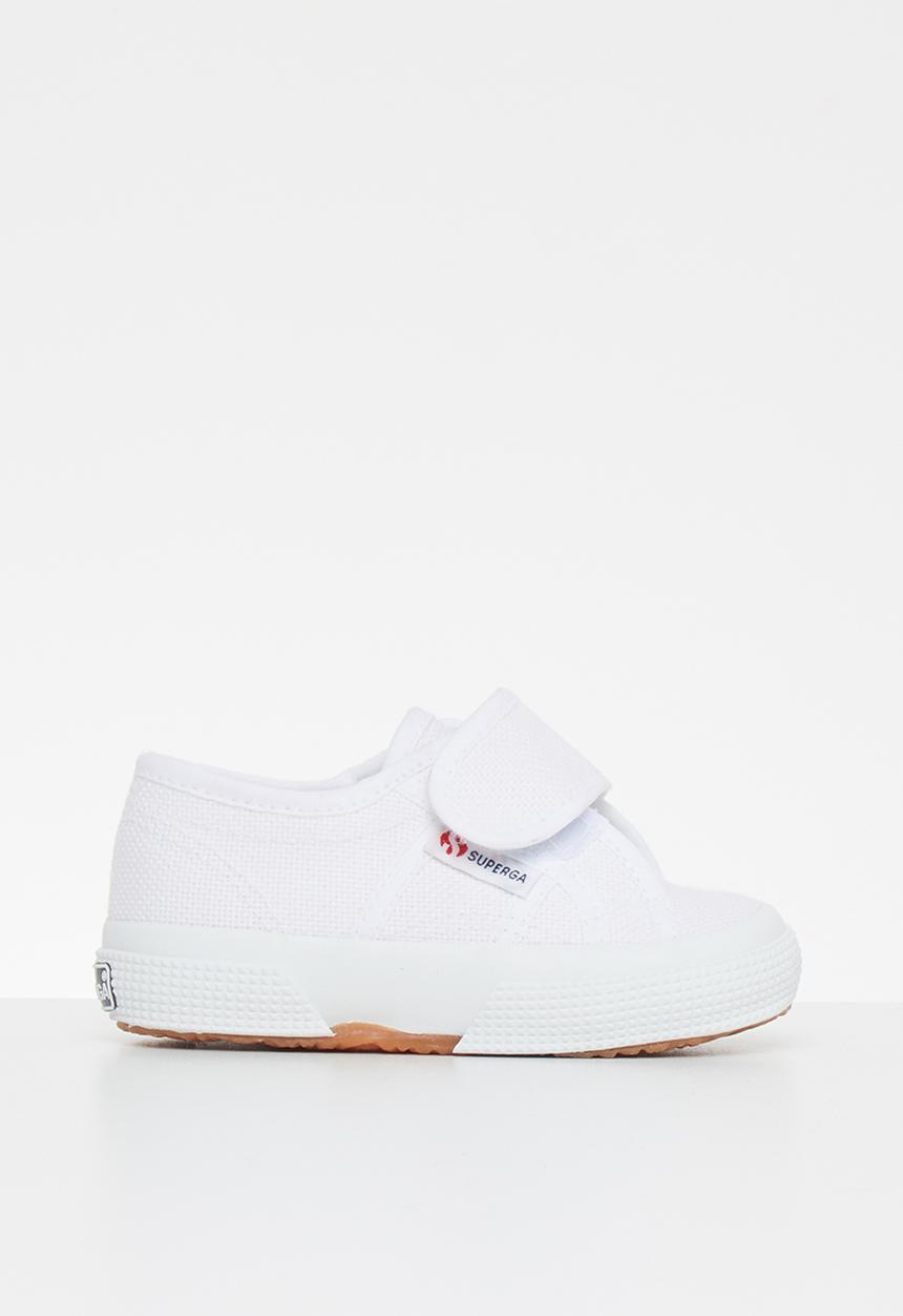 SUPERGA - Classic velcro sneaker - white