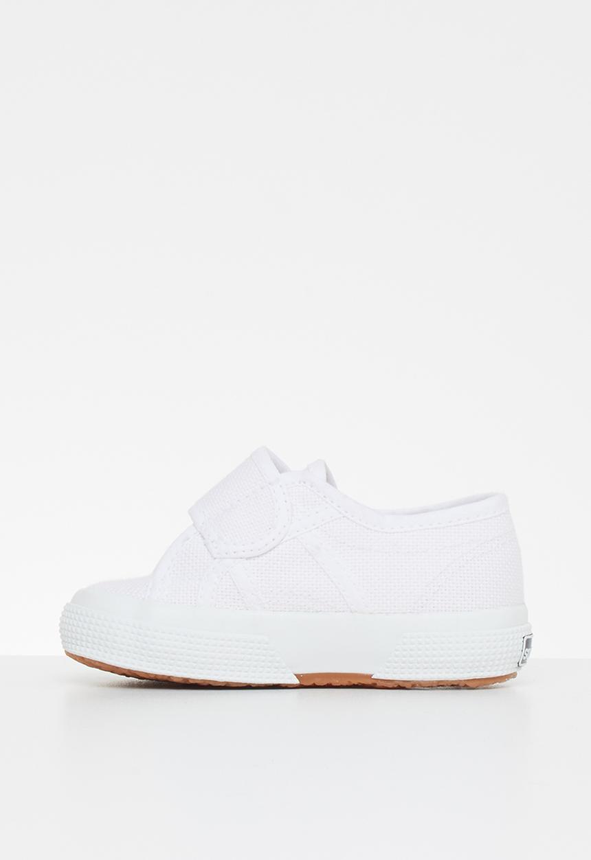 SUPERGA - Classic velcro sneaker - white