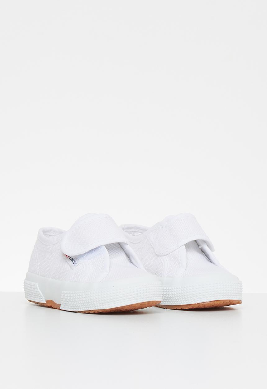 SUPERGA - Classic velcro sneaker - white
