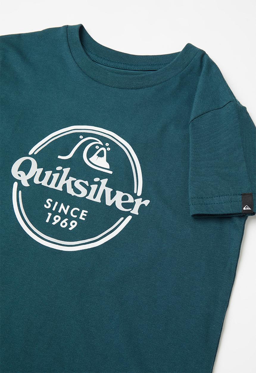 Quiksilver - Words remain short sleeve  - blue