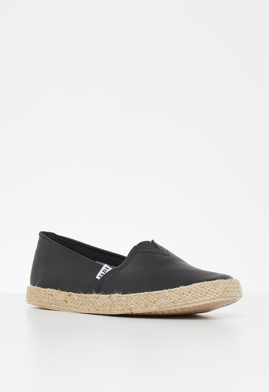 Jada - Espadrille slip-on - black