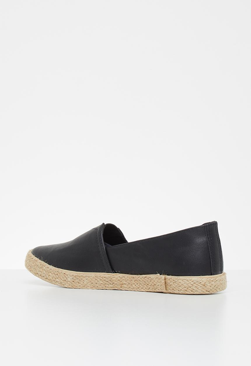 Jada - Espadrille slip-on - black