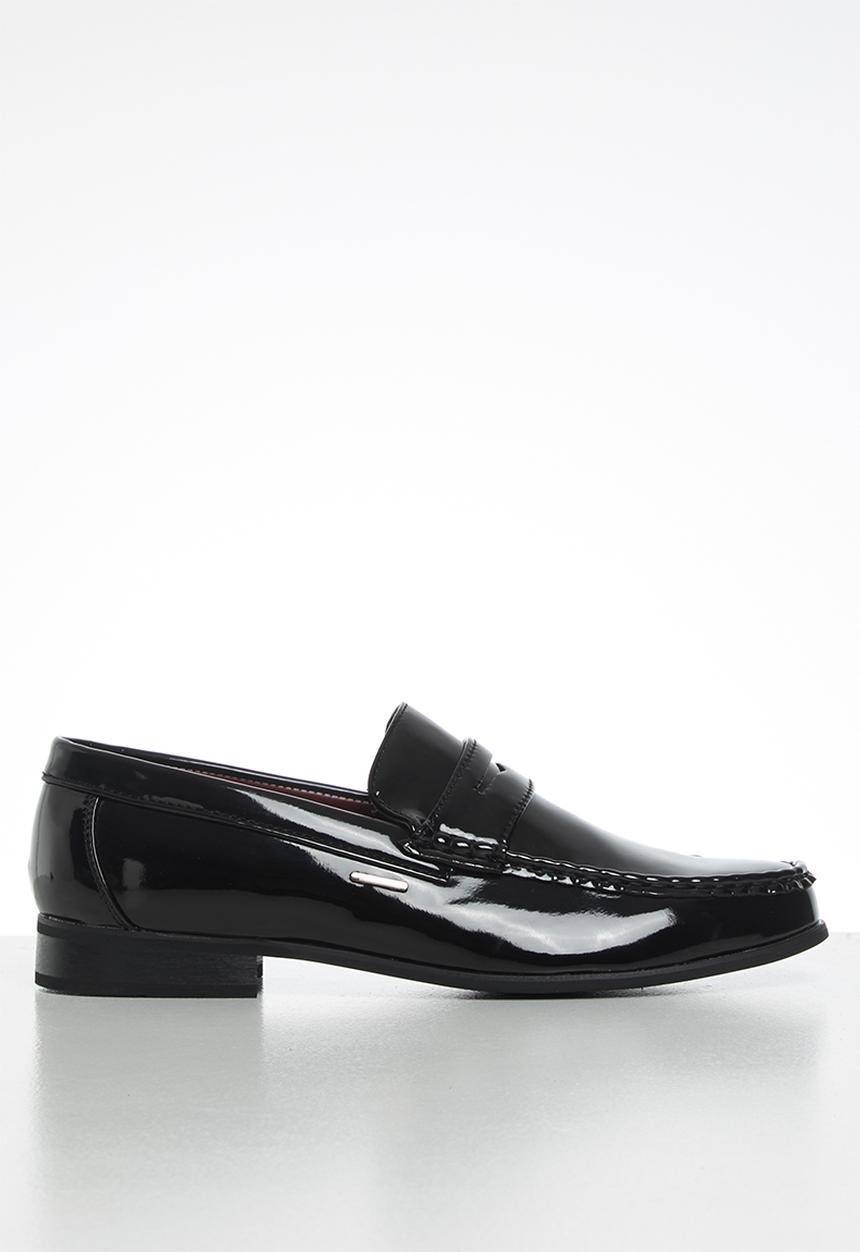 Anton Fabi - Noah mens penny slip on - black