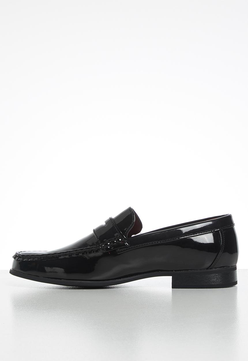 Anton Fabi - Noah mens penny slip on - black