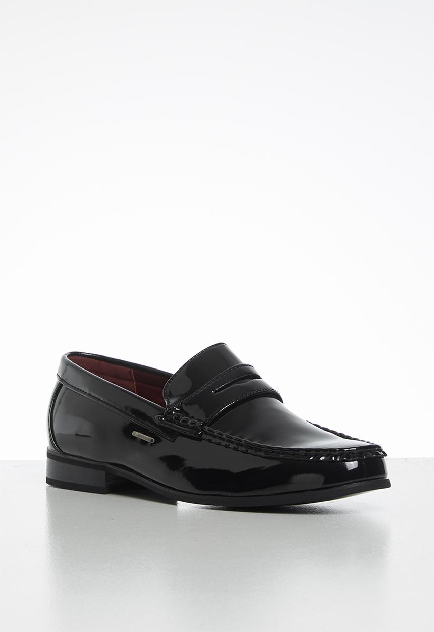 Anton Fabi - Noah mens penny slip on - black