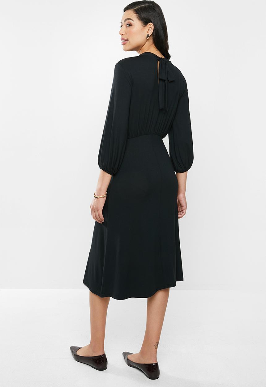 edit - Femme 3/4 sleeve dress - black