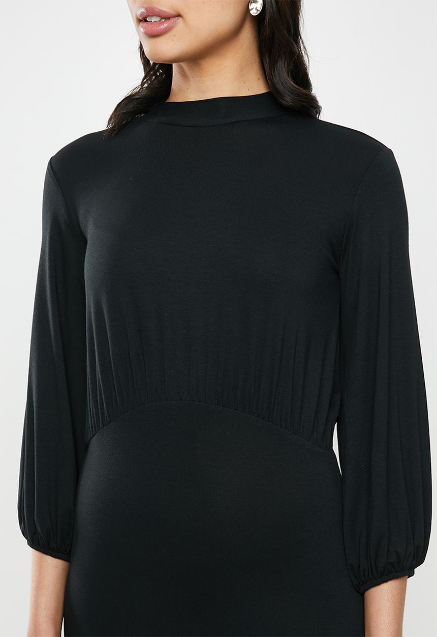 edit - Femme 3/4 sleeve dress - black