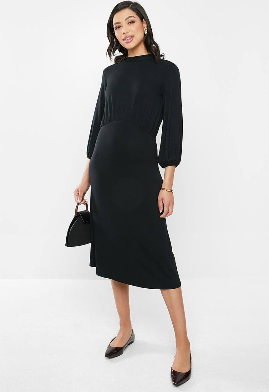 edit - Femme 3/4 sleeve dress - black