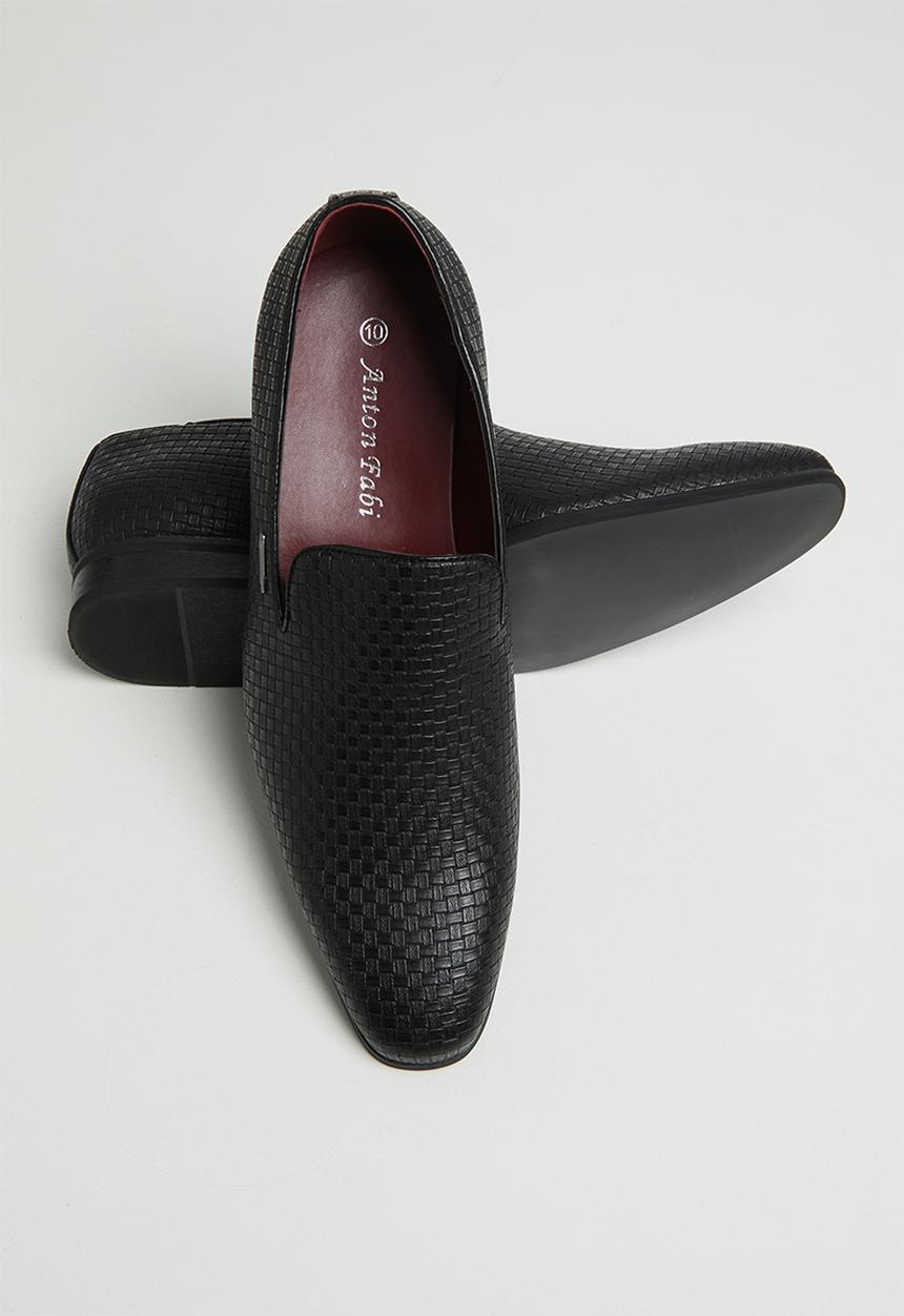 Anton Fabi - Moroni mens slip on - black
