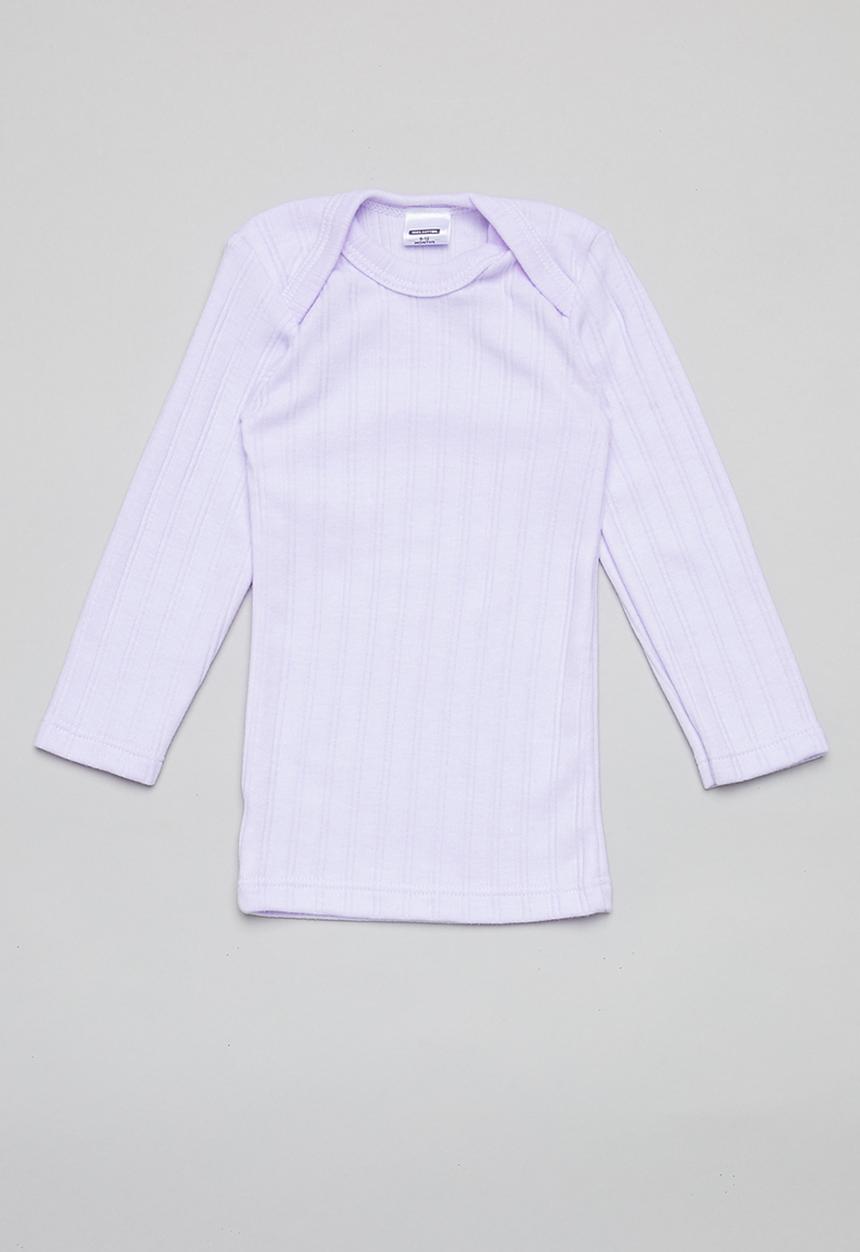 Pop Candy - 2 Pack long sleeve tee - white & lilac