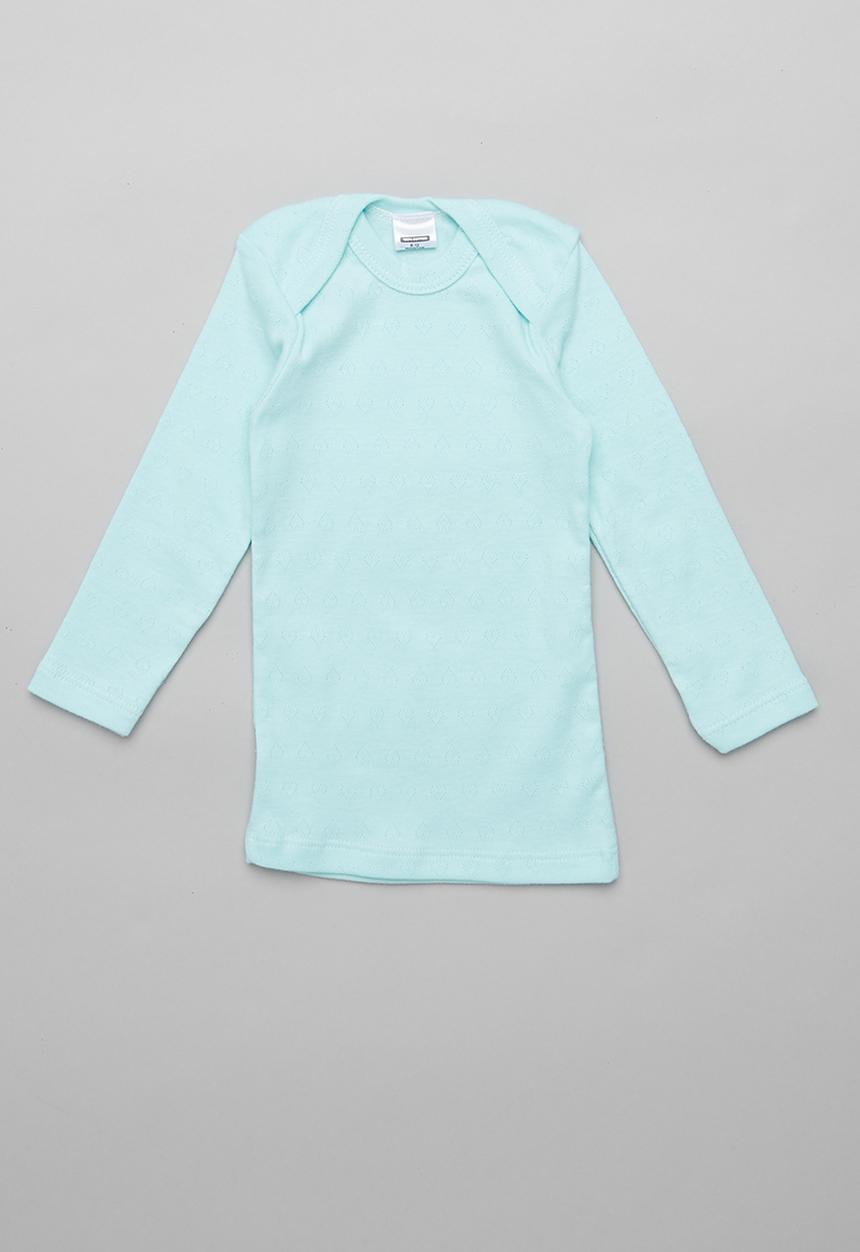 Pop Candy - 2 pack long sleeve tee - white & aqua