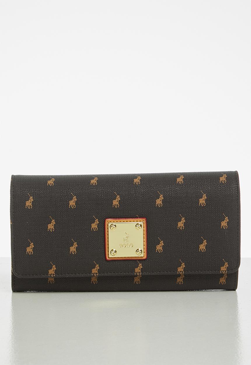 POLO - Iconic trifold purse - brown
