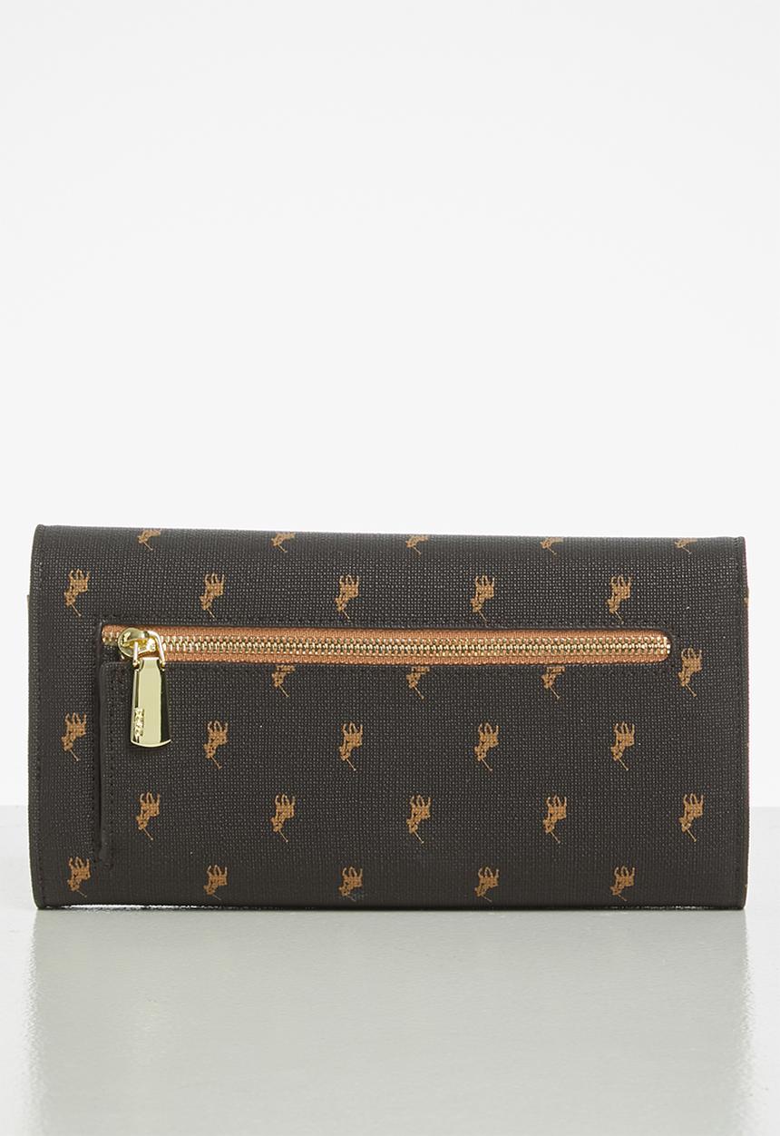 POLO - Iconic trifold purse - brown