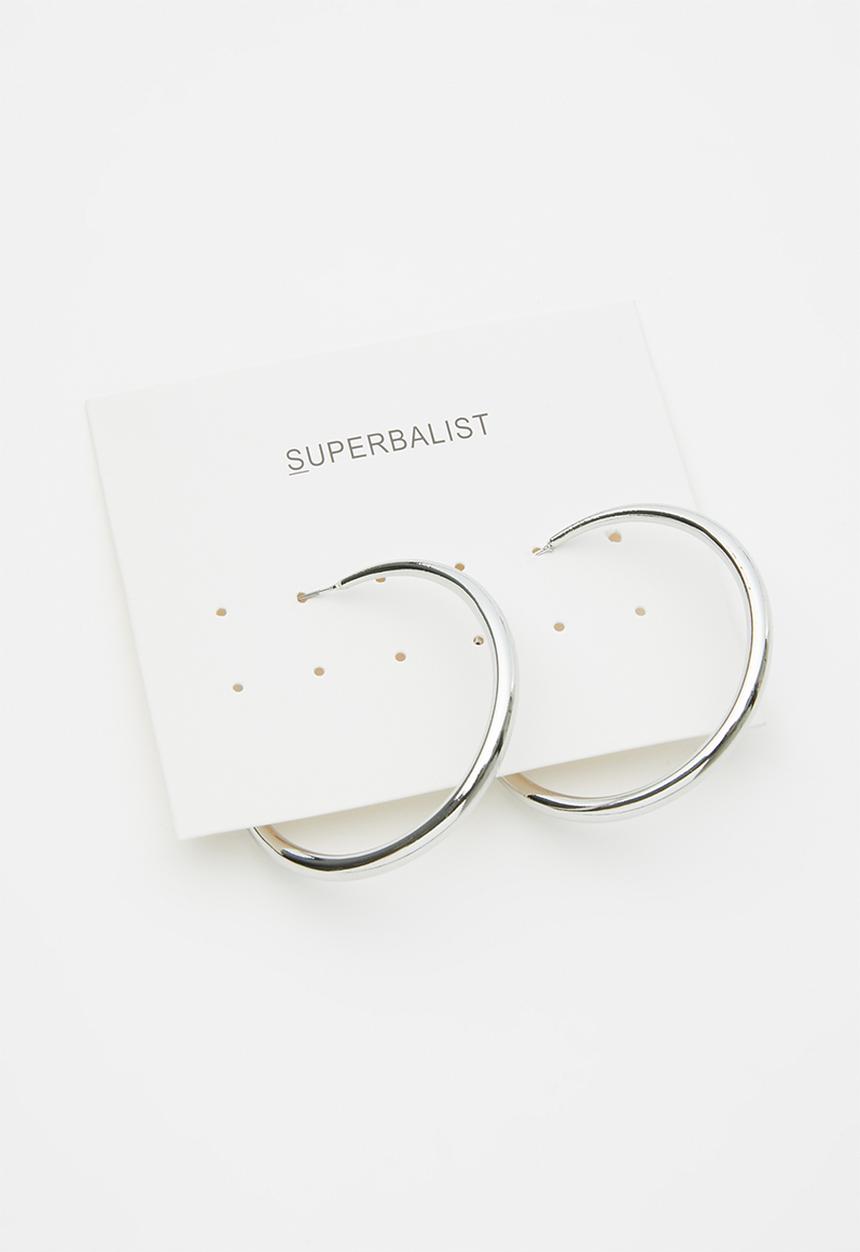 Superbalist - Emma hoop earrings - silver