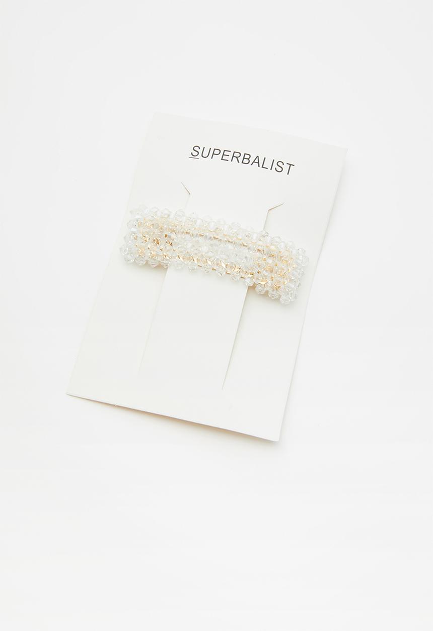 Superbalist - Rectangle hair clip - white