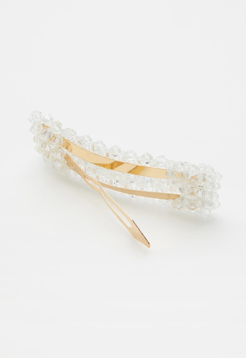 Superbalist - Rectangle hair clip - white