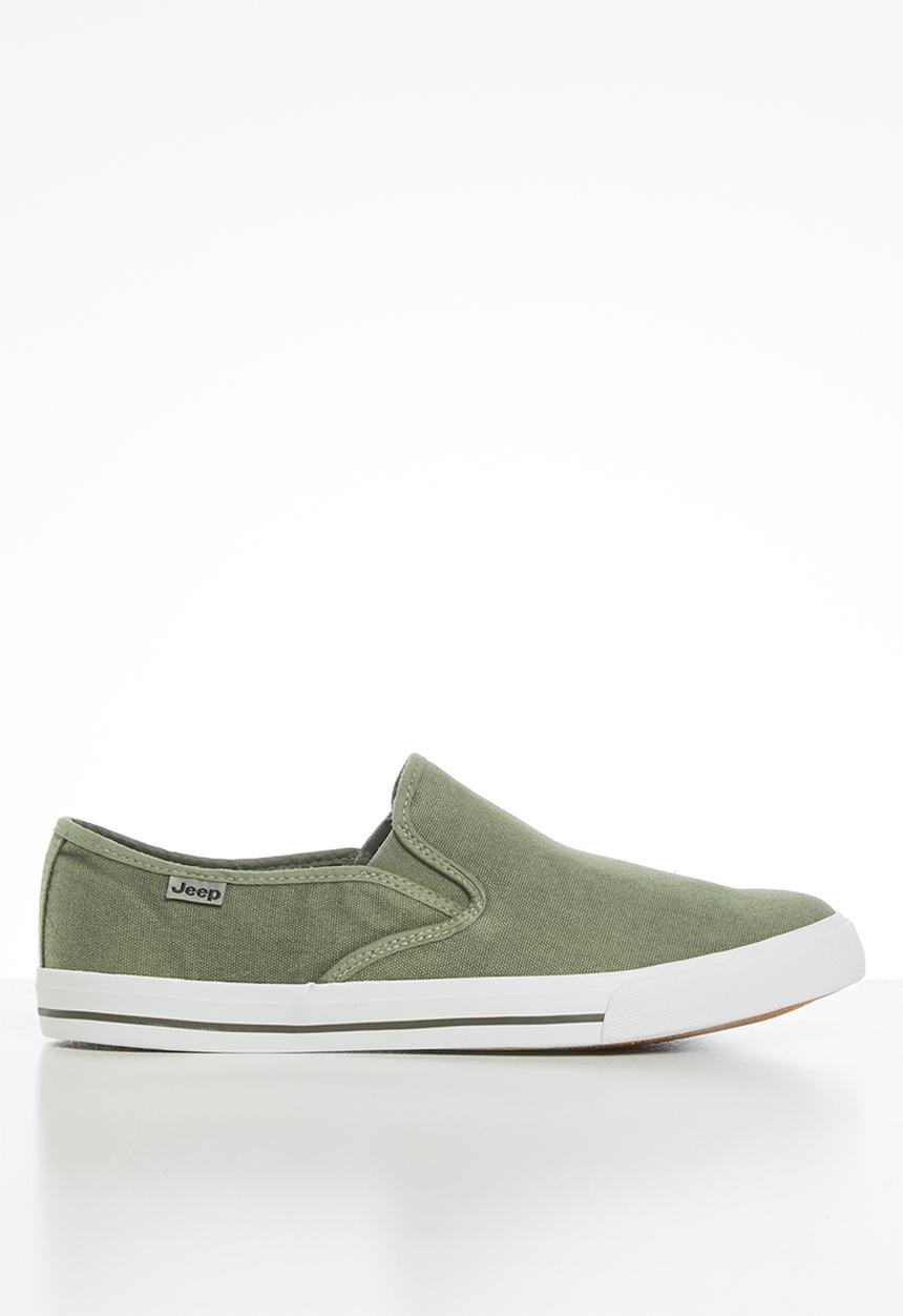 JEEP - Casual canvas slip on - khaki