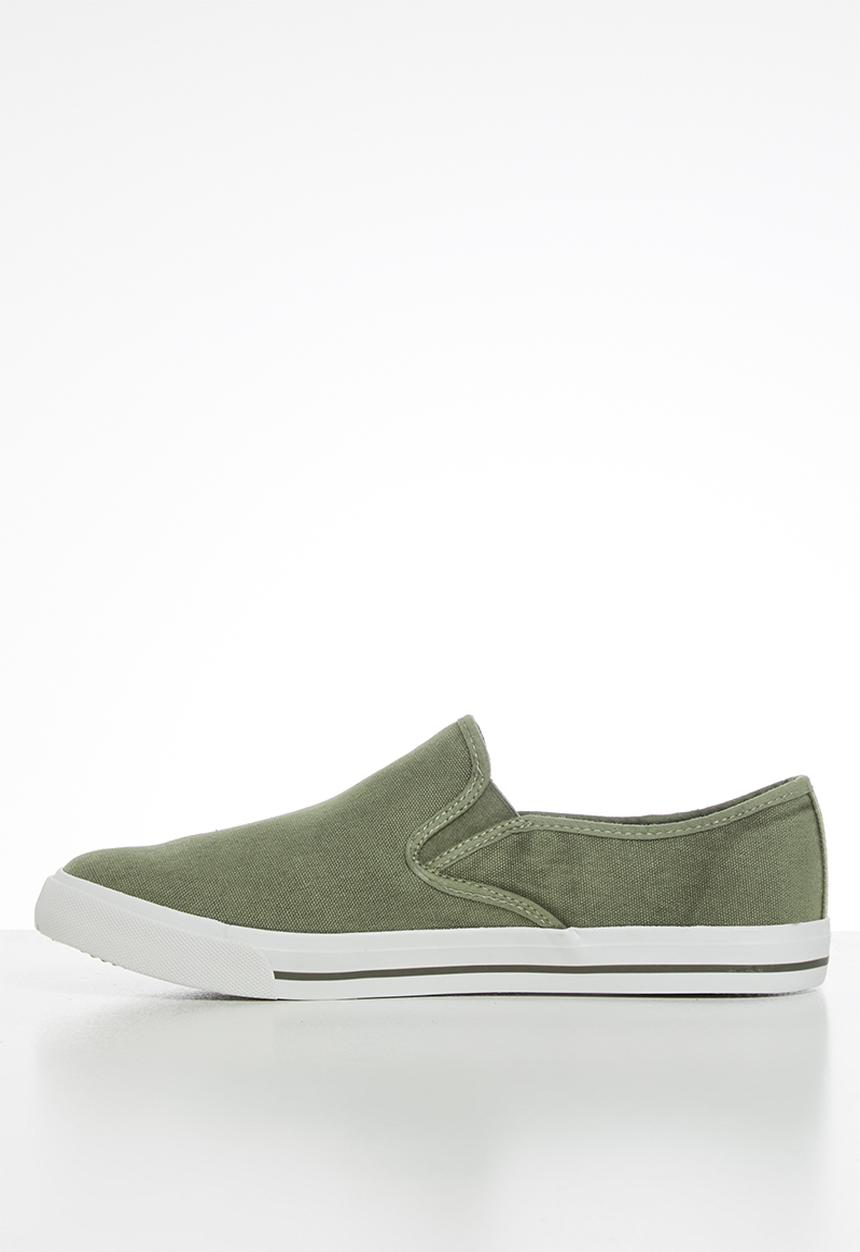 JEEP - Casual canvas slip on - khaki